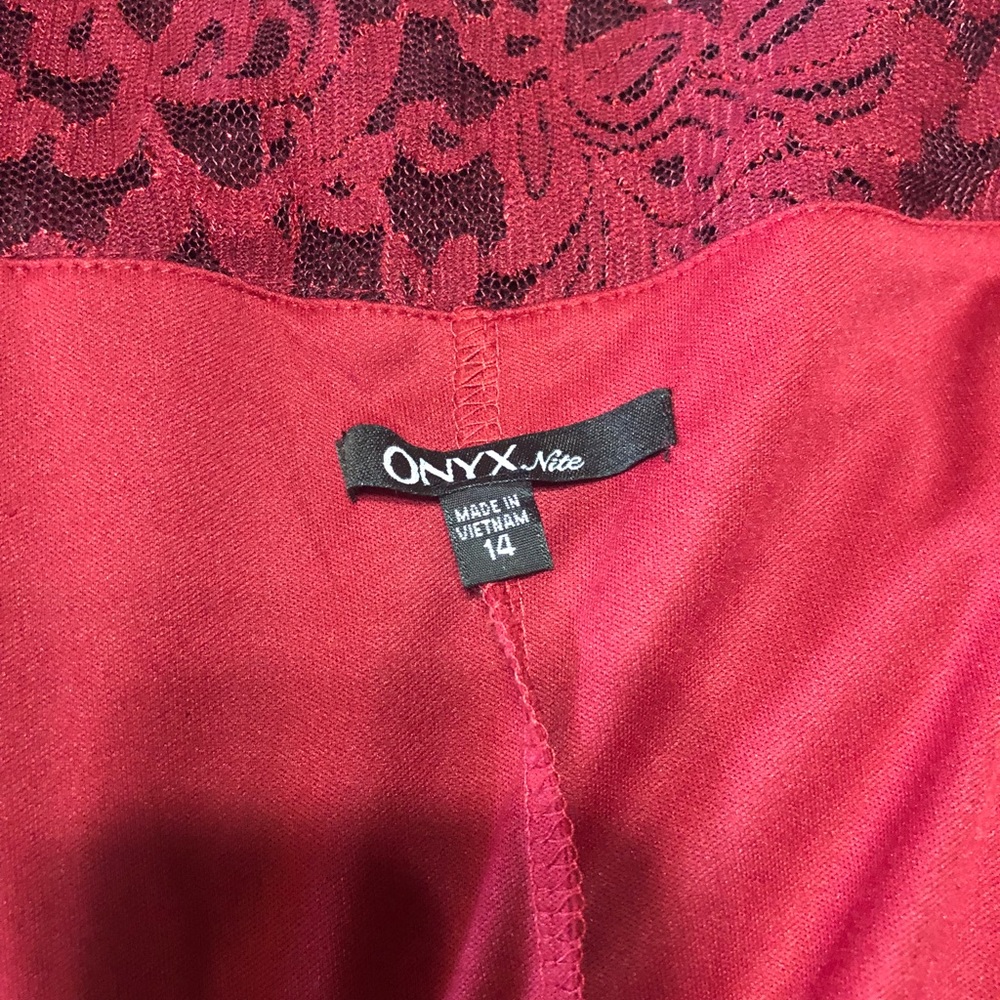 Long two color dress